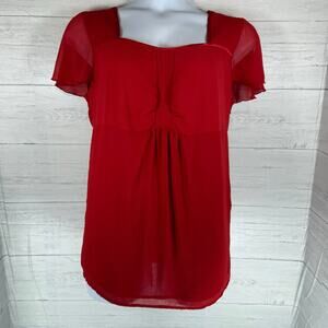 Elegant Red Women's Top